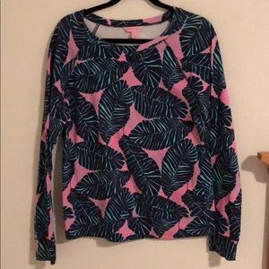 Lilly Pulitzer Palm Tree Printed Pullover